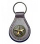 Fancy Rope Star leather keychain