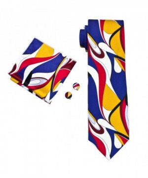 Hi Tie Designer Necktie Abstract Cufflinks