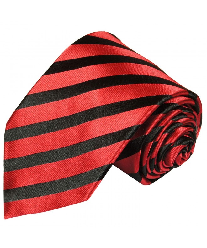 Paul Malone Stripes Necktie Black