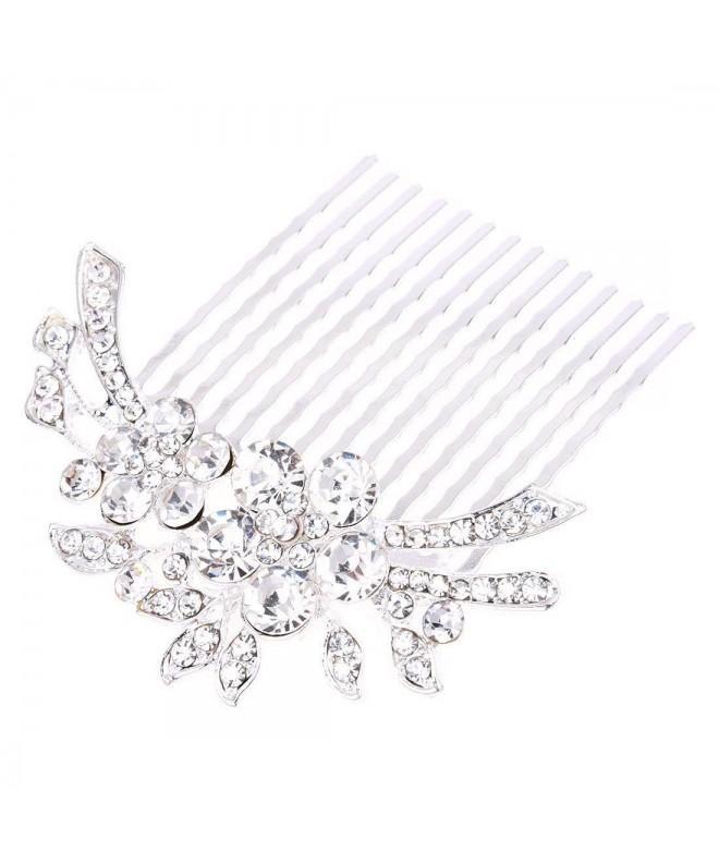 SODIAL Strass Silver Plated Jewelry