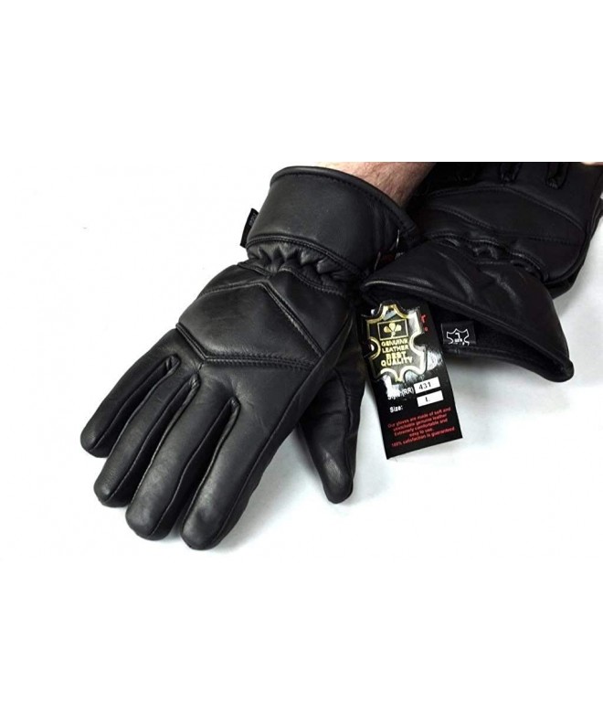 RealRide Motorcycle Leather Gloves Medium