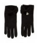 Womens Bow Texting Gloves Black