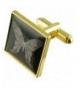 Gold tone Butterfly Cufflinks with pouch