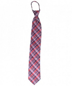 Simple Business Zipper Tie Plaid