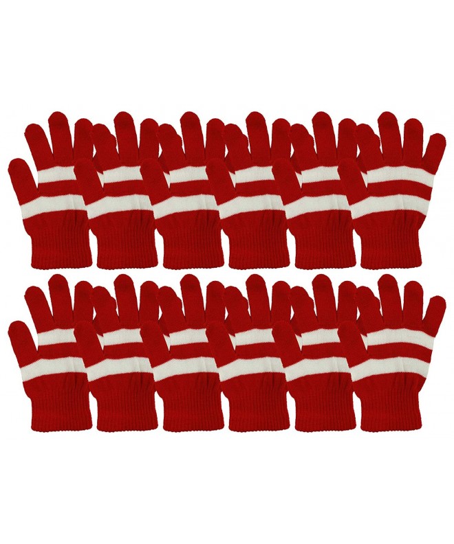 Winter Gloves Stretchy Wholesale Striped