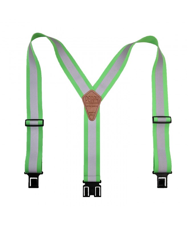 Perry Suspenders Elastic Reflective Green