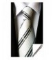 Black White Striped Banquet Necktie