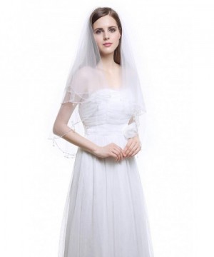 MISSYDRESS Fingertip Bridal Wedding Comb V24 White