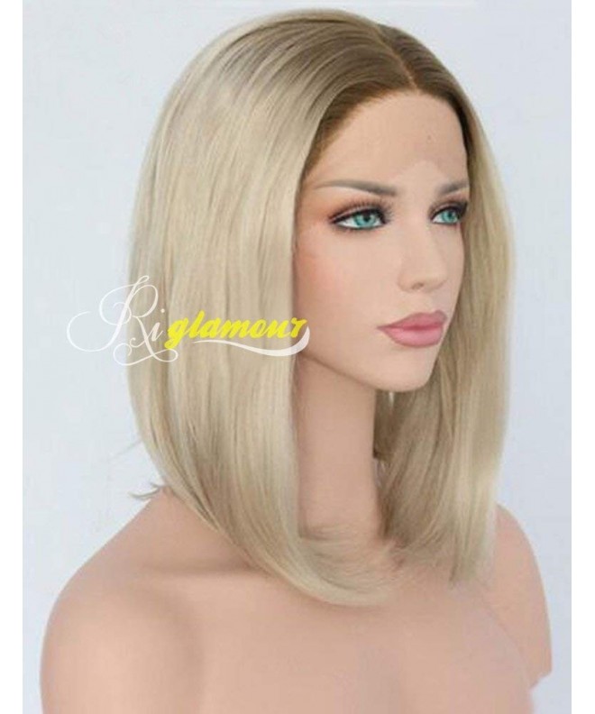 Riglamour Blonde Straight Synthetic Resistant