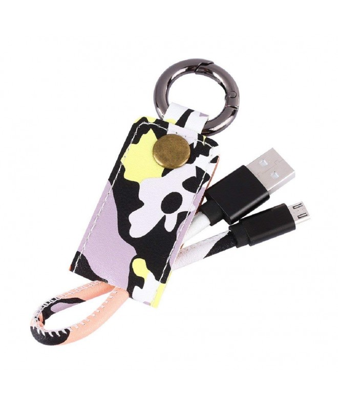 Egmy Fashion Leather Keychain Charger