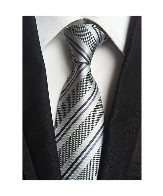 Stripe Silver Jacquard Texture Neckties