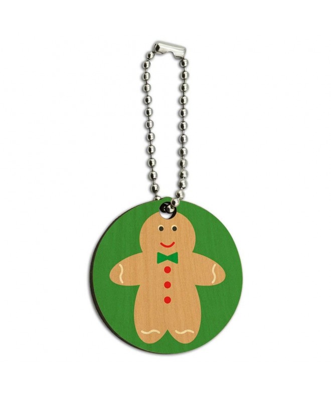 Gingerbread Cookie Christmas Wooden Round
