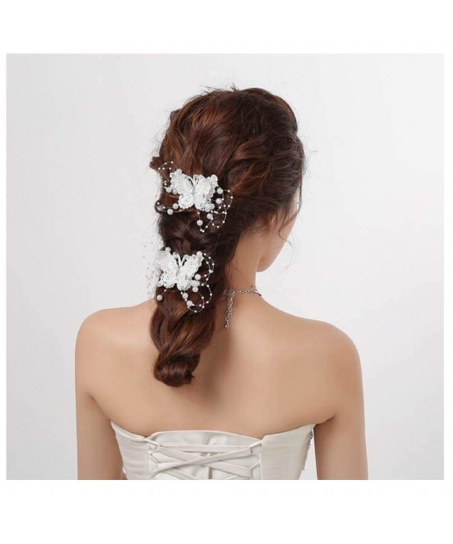 ISKYBOB Butterfly Simulated Bridesmaid Accessories