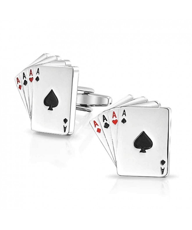 Bling Jewelry Stainless Playing Cufflinks