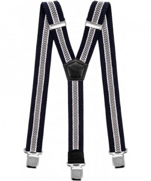 Decalen Suspenders Strong Braces Silver