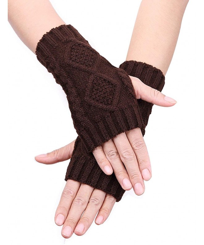 Colorful House Fingerless Gloves Mittens