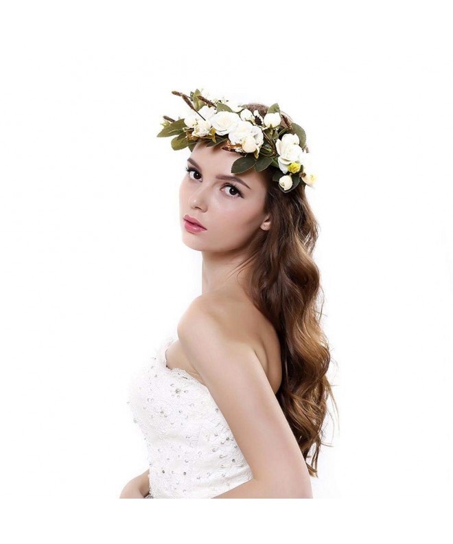 Womens Flower Headband Wedding Headpiece