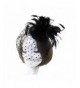Feather Fabric Flower Fascinator Cocktail