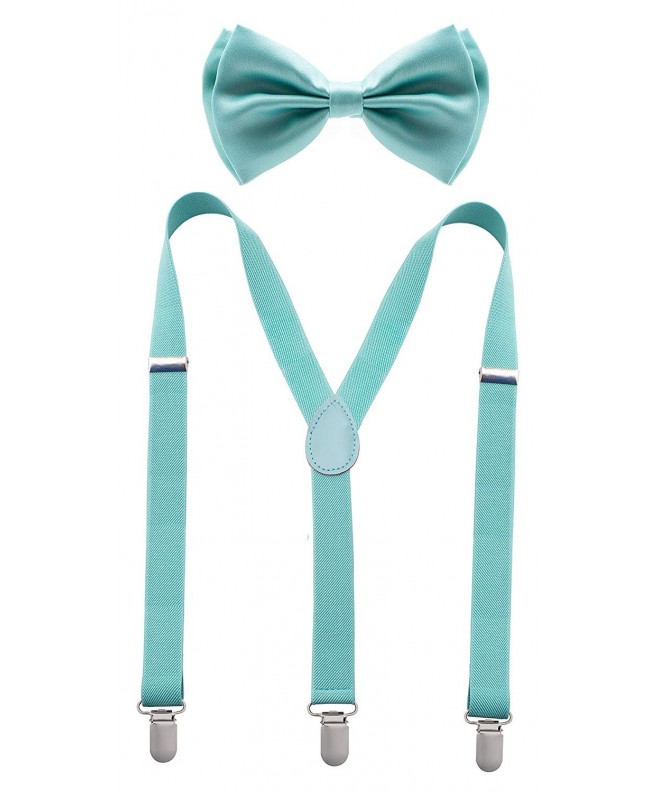Bowtie Suspender Set Pastel Green