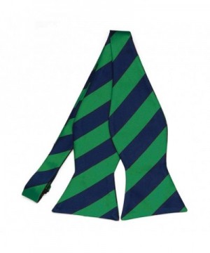 TieMart Kelly Green Striped Self Tie