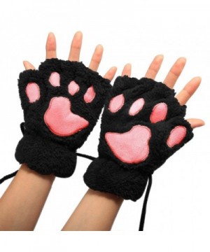 Women Winter Fingerless Mitten Gloves