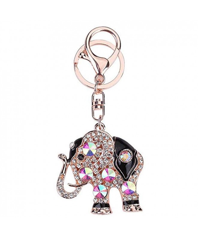 Rhinestone Elephant Keychain Crystal Decoration