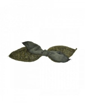 Small Wool Suede Hair Bow
