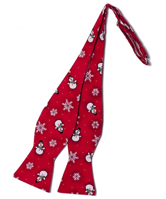 Snowman Self tie Holiday Design Adult