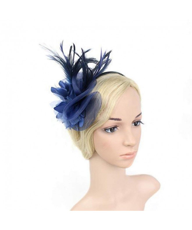 Bluelans Feather Fascinator Hairband Headwear
