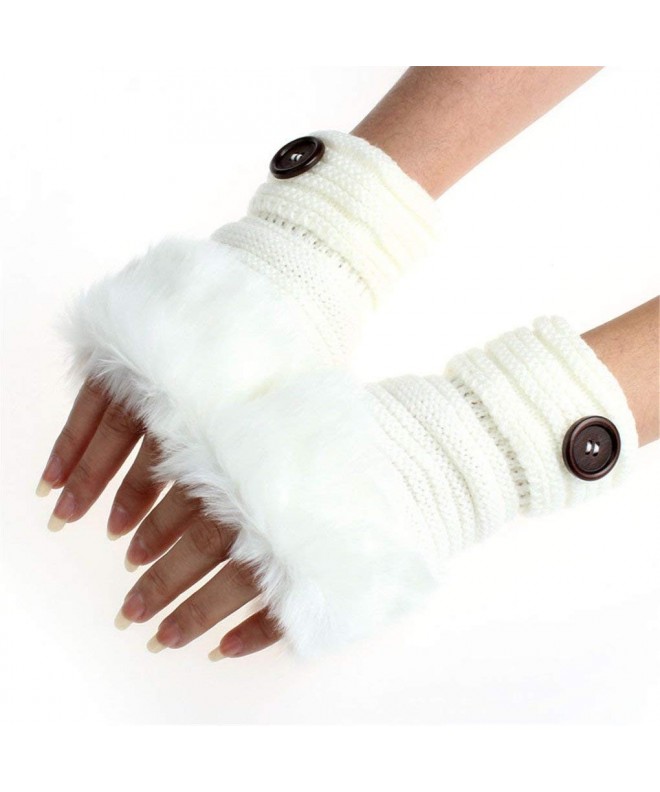Gloves Haoricu Fingerless Knitting Mittens