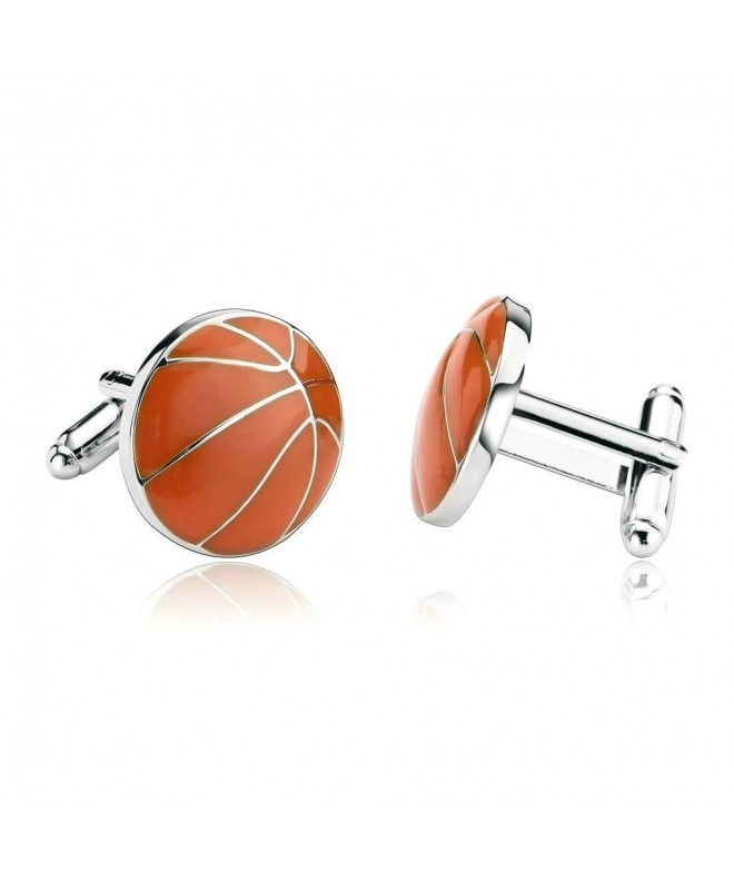 AnaZoz Jewelry Stainless Cufflinks Basketball