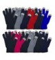 Screen Winter Gloves Stretchy Assorted