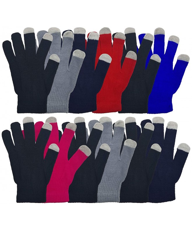 Screen Winter Gloves Stretchy Assorted