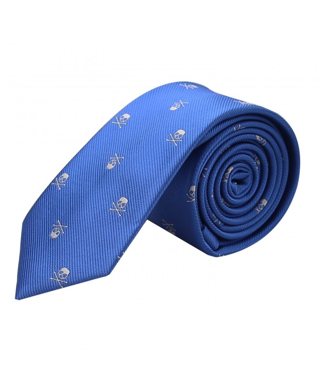 Alizeal Patterned Casual Neckties Blue
