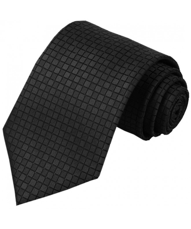 KissTies Extra Black Solid Necktie