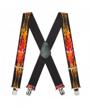 Suspender Store Orange Flames Suspenders