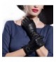 Casual Winter Leather Gloves Black Long