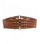 Syuer Womens Leather Elastic Brown