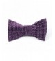 100 Woven Eggplant Patterned Self Tie