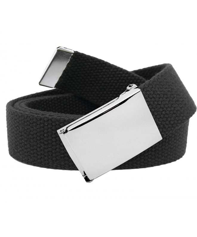 Classic Silver Military Buckle Belt