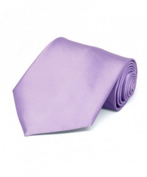 TieMart Lavender Solid Color Necktie
