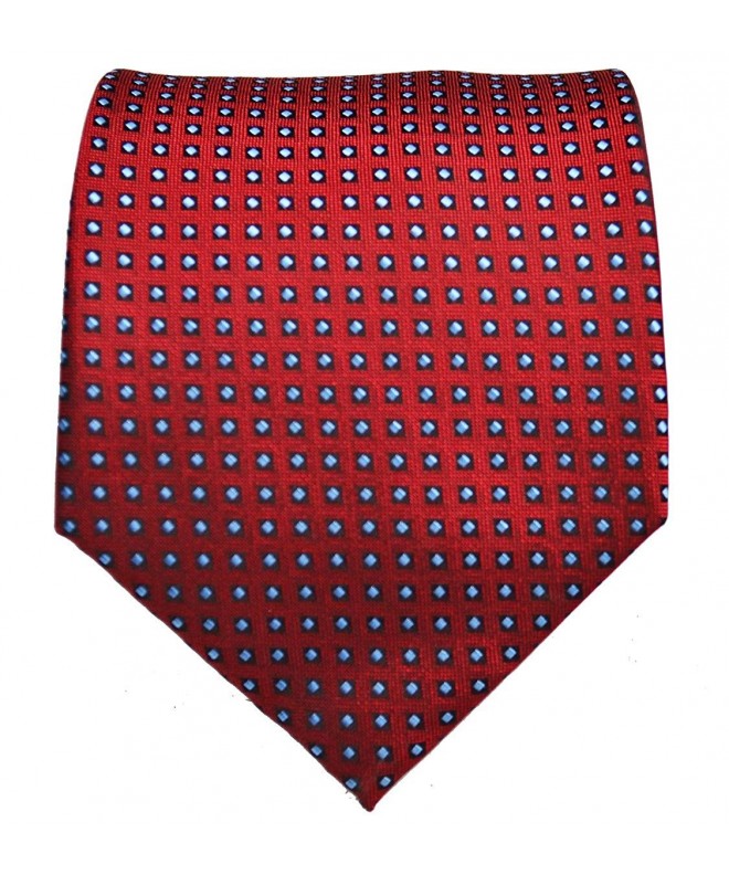 Red Grey Polka Dots Necktie