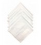Q T Bamboo Classic White Handkerchief