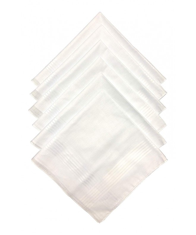 Q T Bamboo Classic White Handkerchief