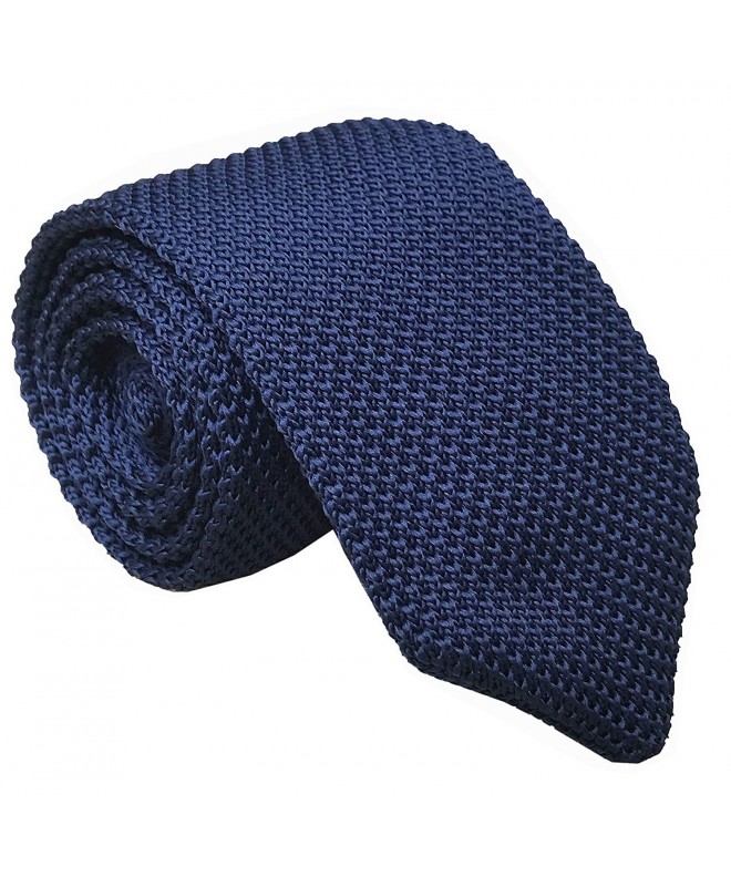 Knitting Solid Pattern Business Necktie