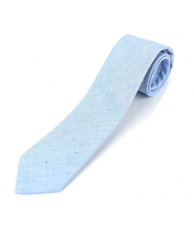 Cotton Necktie Rainbow Chambray Pattern