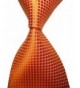 Paisley Jacquard Necktie Checkered Orange