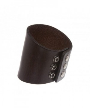 Inches Tanned Leather Wristband Bracelet