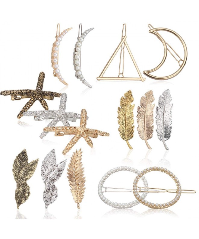 AOPRIE Hairpins Barrettes Starfish Geometry