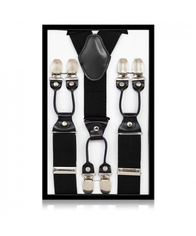 Hold'Em 100% Silk Suspenders for Men Clip End Dress Tuxedo Suspender Made  in USA